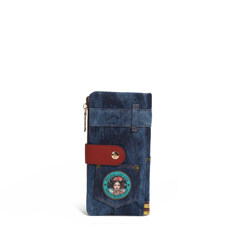 AMANDA 2 PIECE DENIM FOLDING WALLET (<tc>AKIKO LA BELLEZA</tc>)