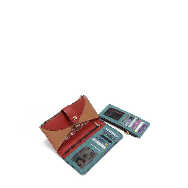 AMANDA 2 PIECE DENIM FOLDING WALLET (<tc>HOLLYWOOD DRIVE</tc>)