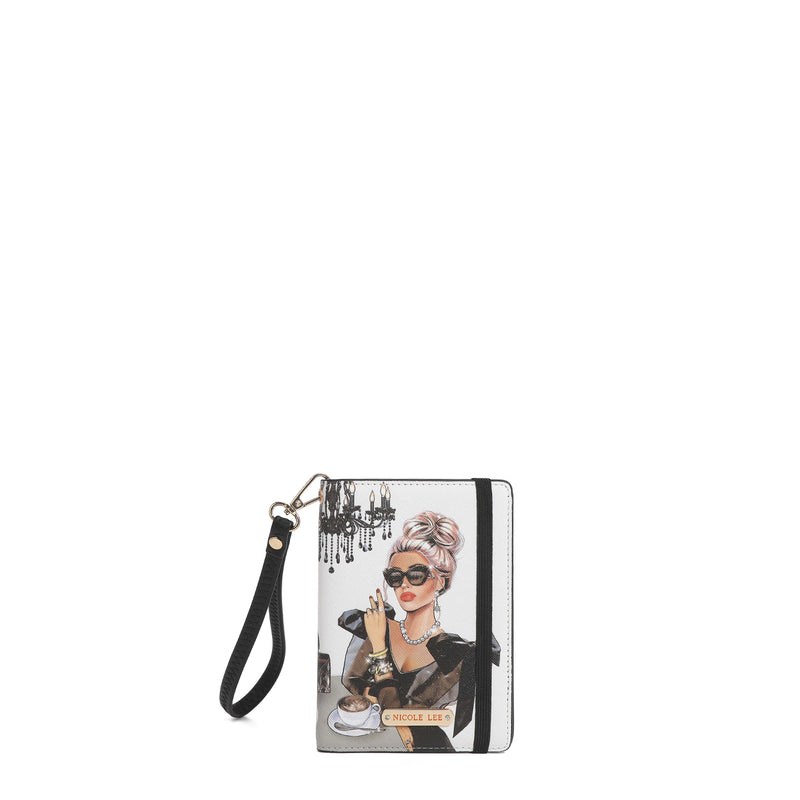 CARTERA PORTA PASAPORTE CON PULSERA LADY IN BLACK