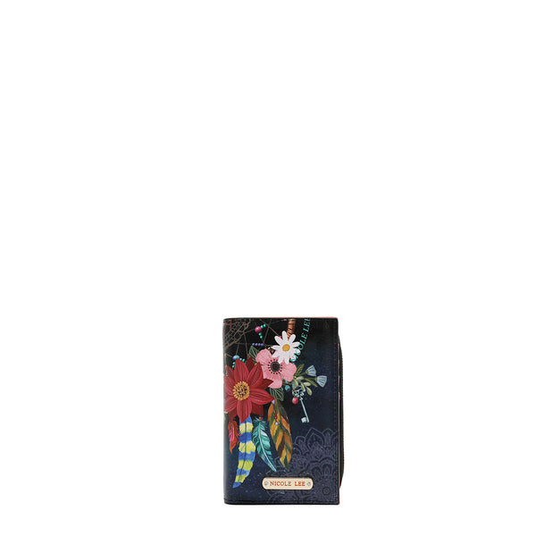 CARTERA PLEGABLE CON CREMALLERA CENTRAL (DREAM COMES TRUE)