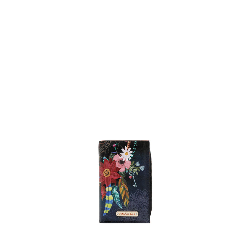 CARTERA PLEGABLE CON CREMALLERA CENTRAL (DREAM COMES TRUE)