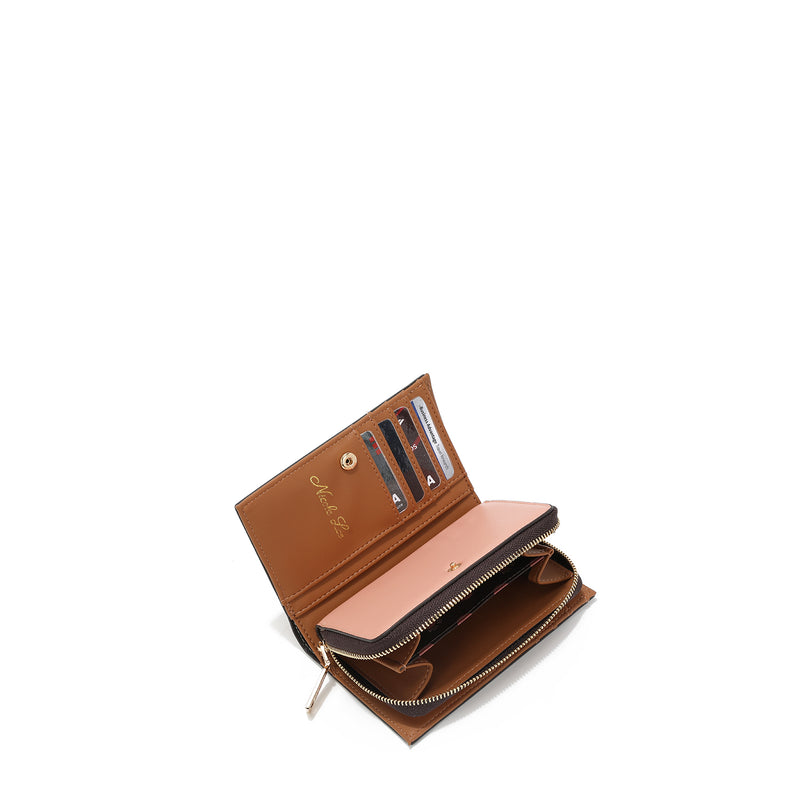 FOLDING WALLET WITH CENTRAL ZIPPER (<tc>FAMILY YEARBOOK</tc>)