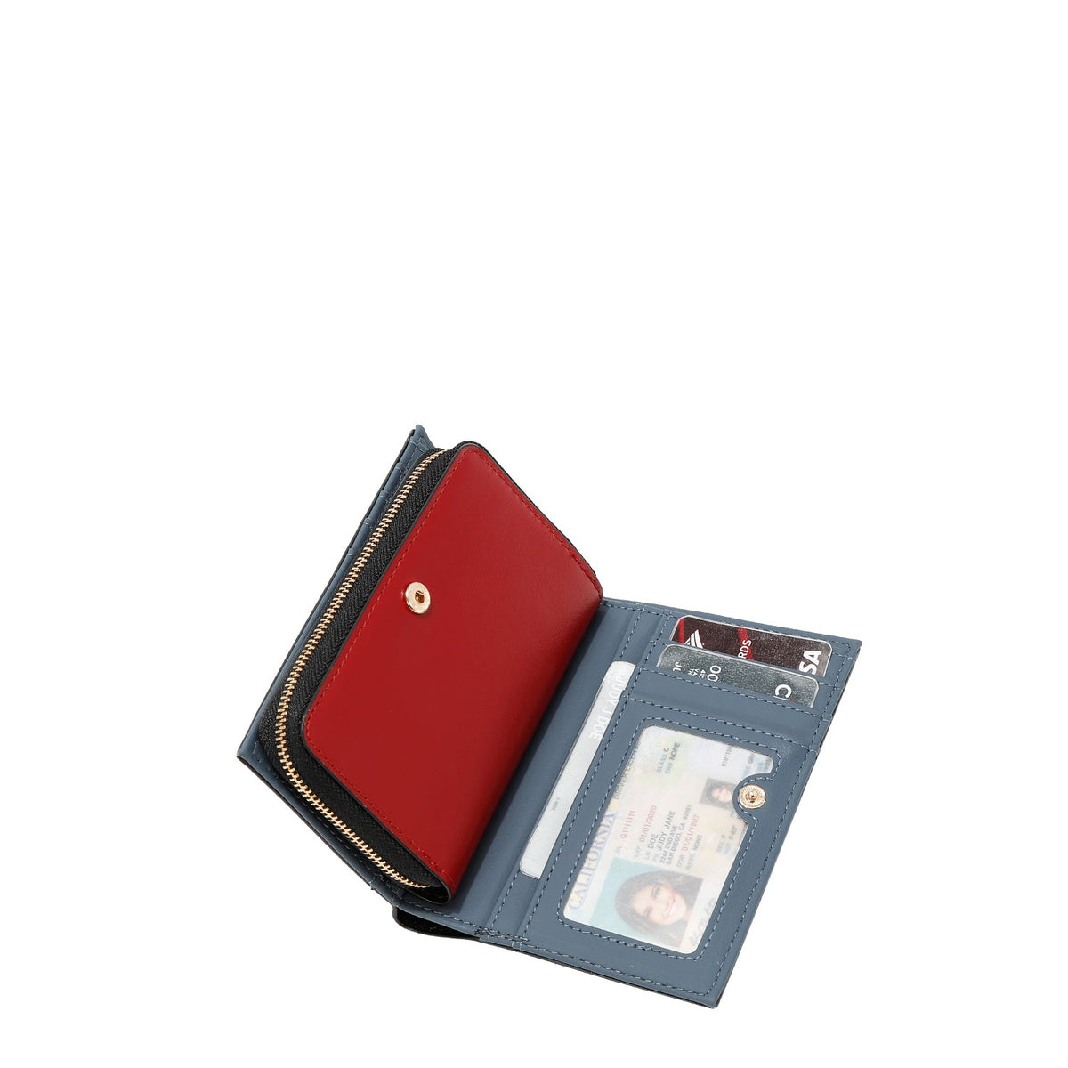 CARTERA PLEGABLE CON CREMALLERA CENTRAL (SUGAR DAY)