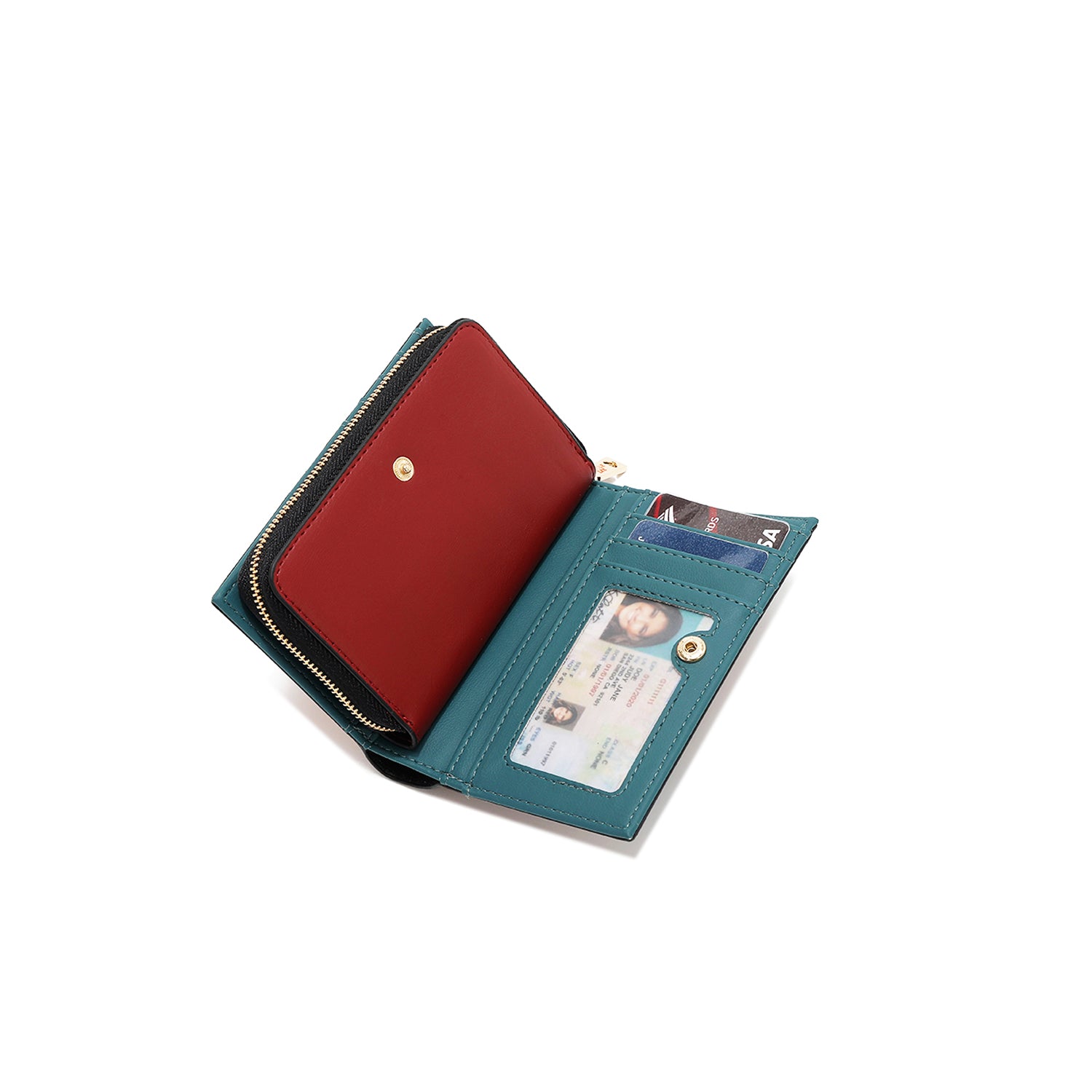 CARTERA PLEGABLE CON CREMALLERA CENTRAL (MARTHA TRAVELS ITALY)