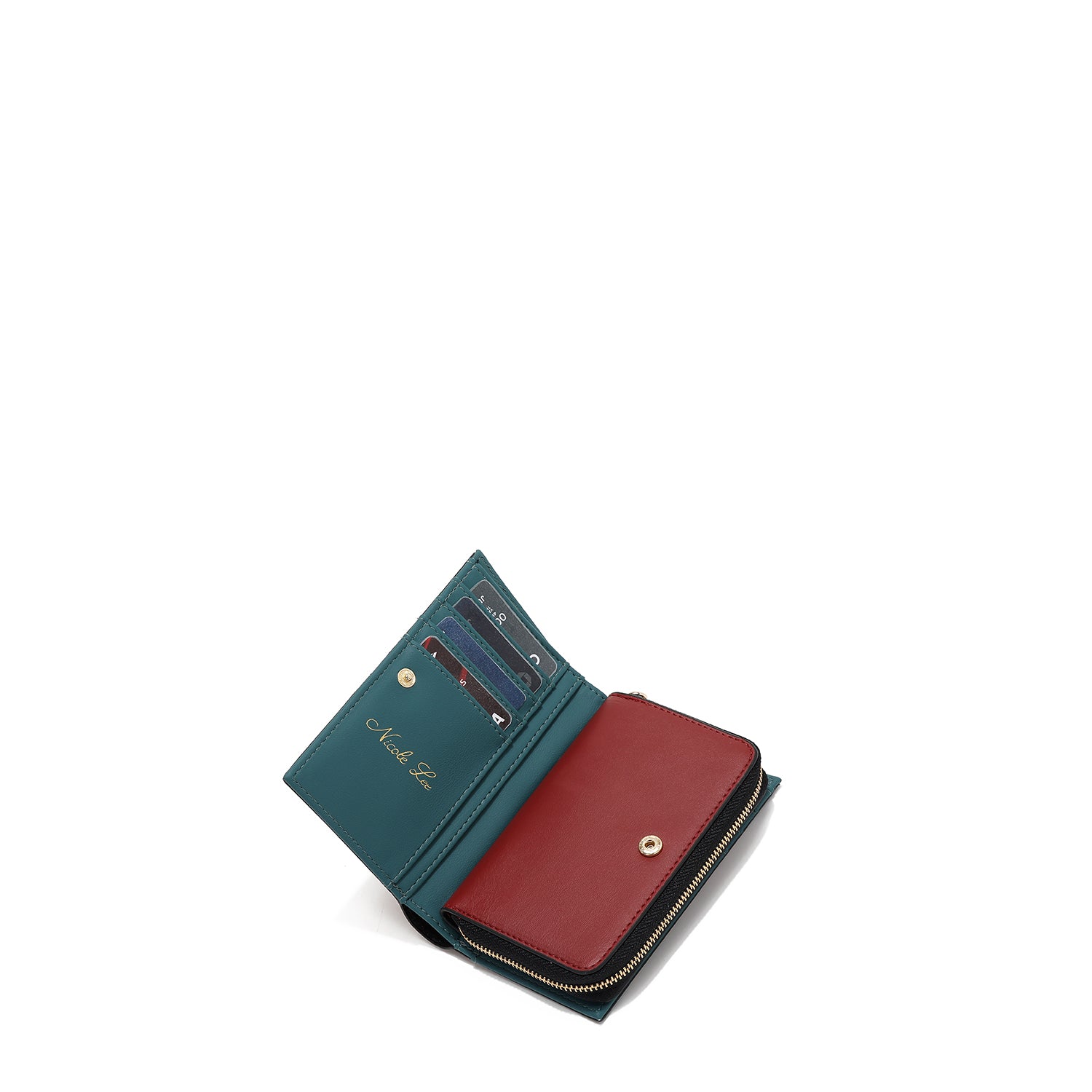 FOLDABLE WALLET WITH CENTRAL ZIP (<tc>QUEEN CLEOPATRA</tc>)