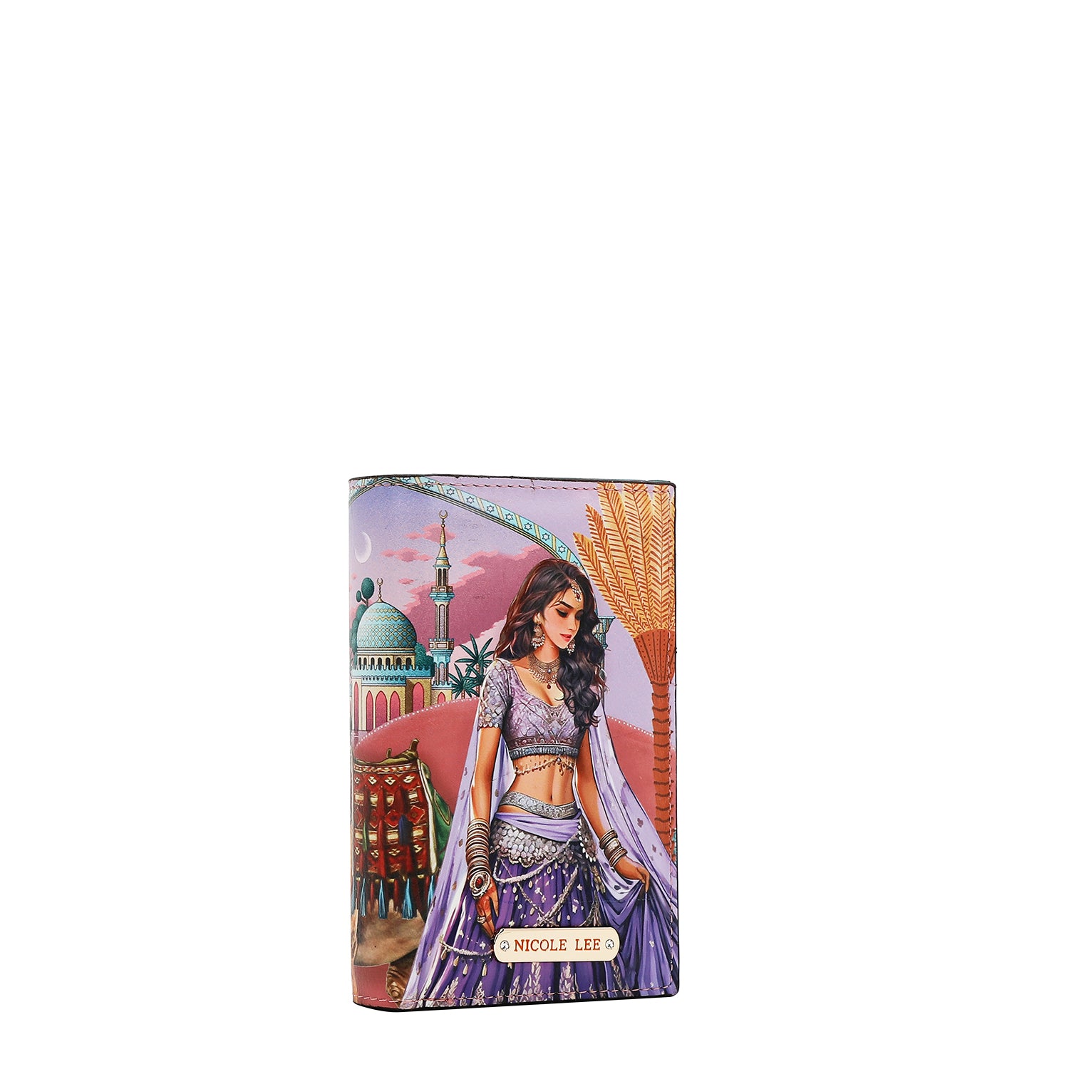 FOLDABLE WALLET WITH CENTRAL ZIP (<tc>QUEEN CLEOPATRA</tc>)