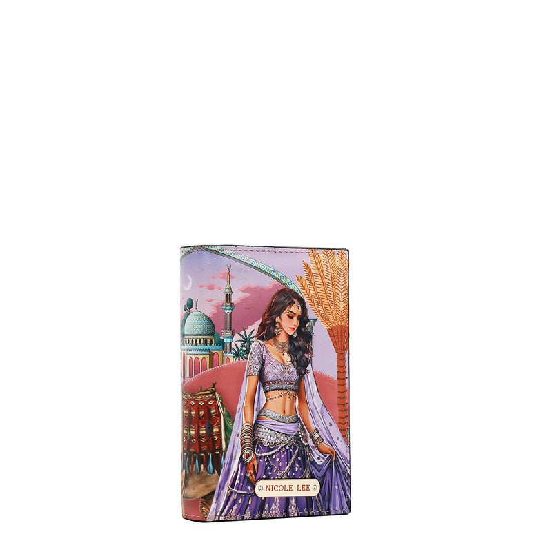 CARTERA PLEGABLE CON CREMALLERA CENTRAL (QUEEN CLEOPATRA)