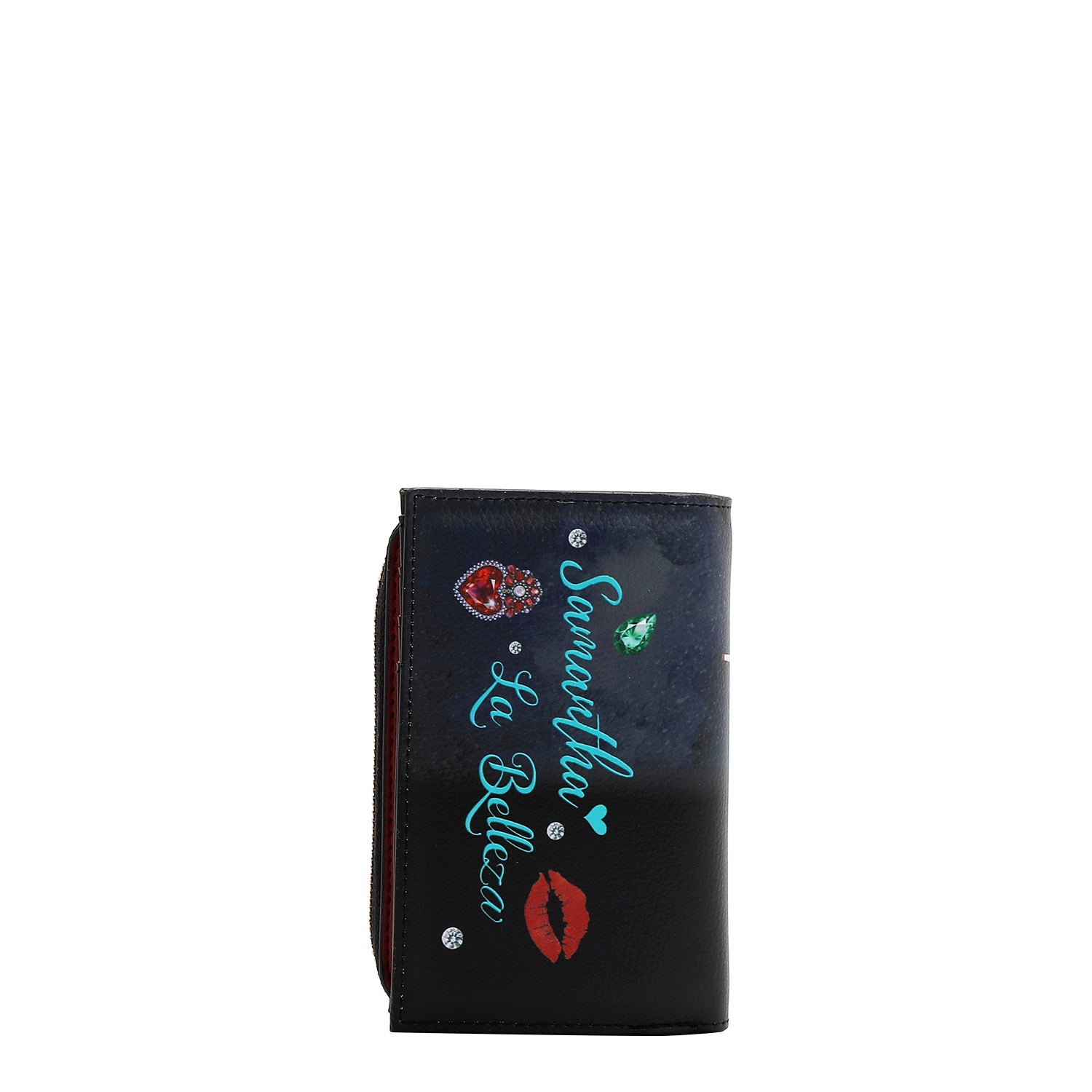 FOLDABLE WALLET WITH CENTRAL ZIP (<tc>SAMANTHA LA BELLEZA</tc>)