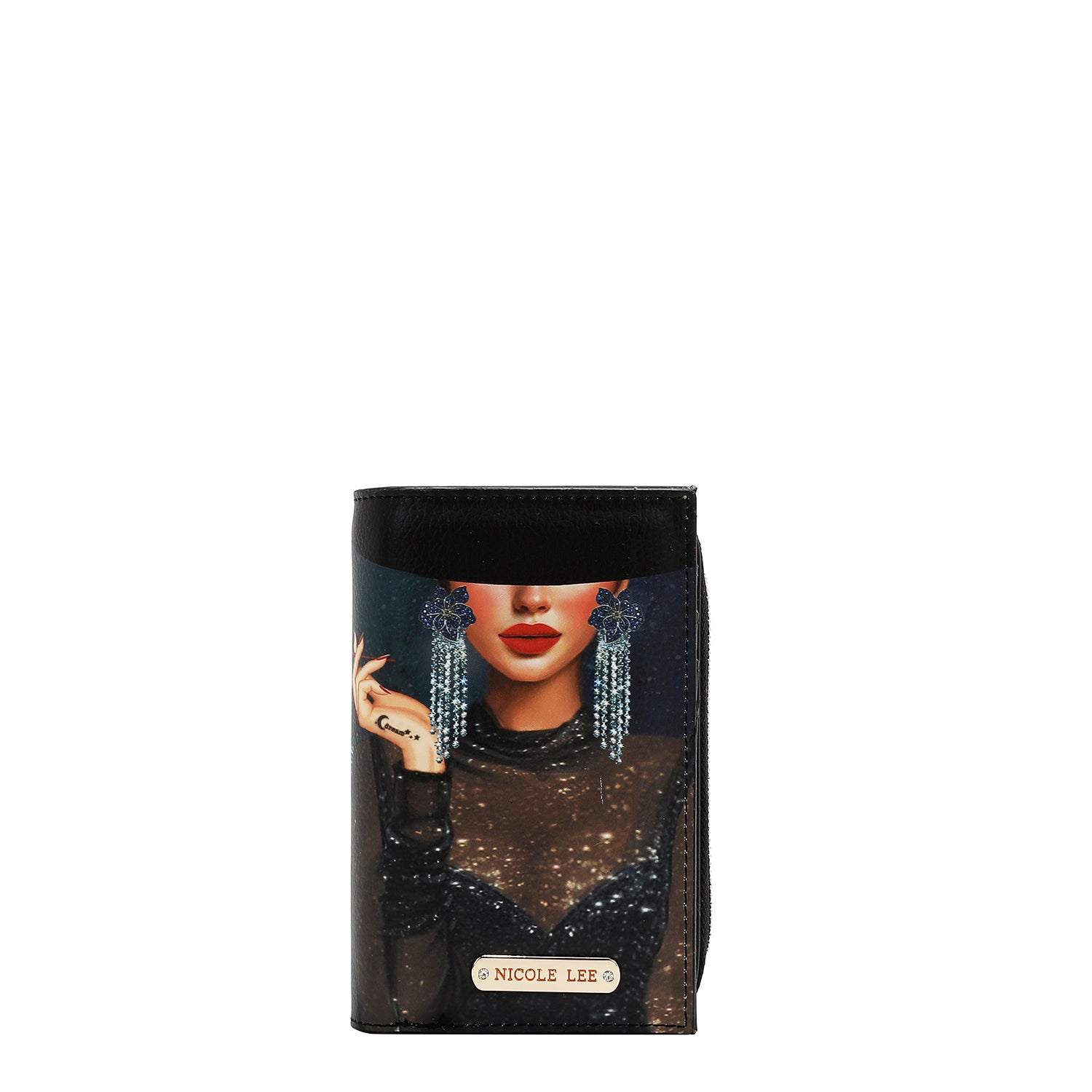 FOLDABLE WALLET WITH CENTRAL ZIP (<tc>SAMANTHA LA BELLEZA</tc>)