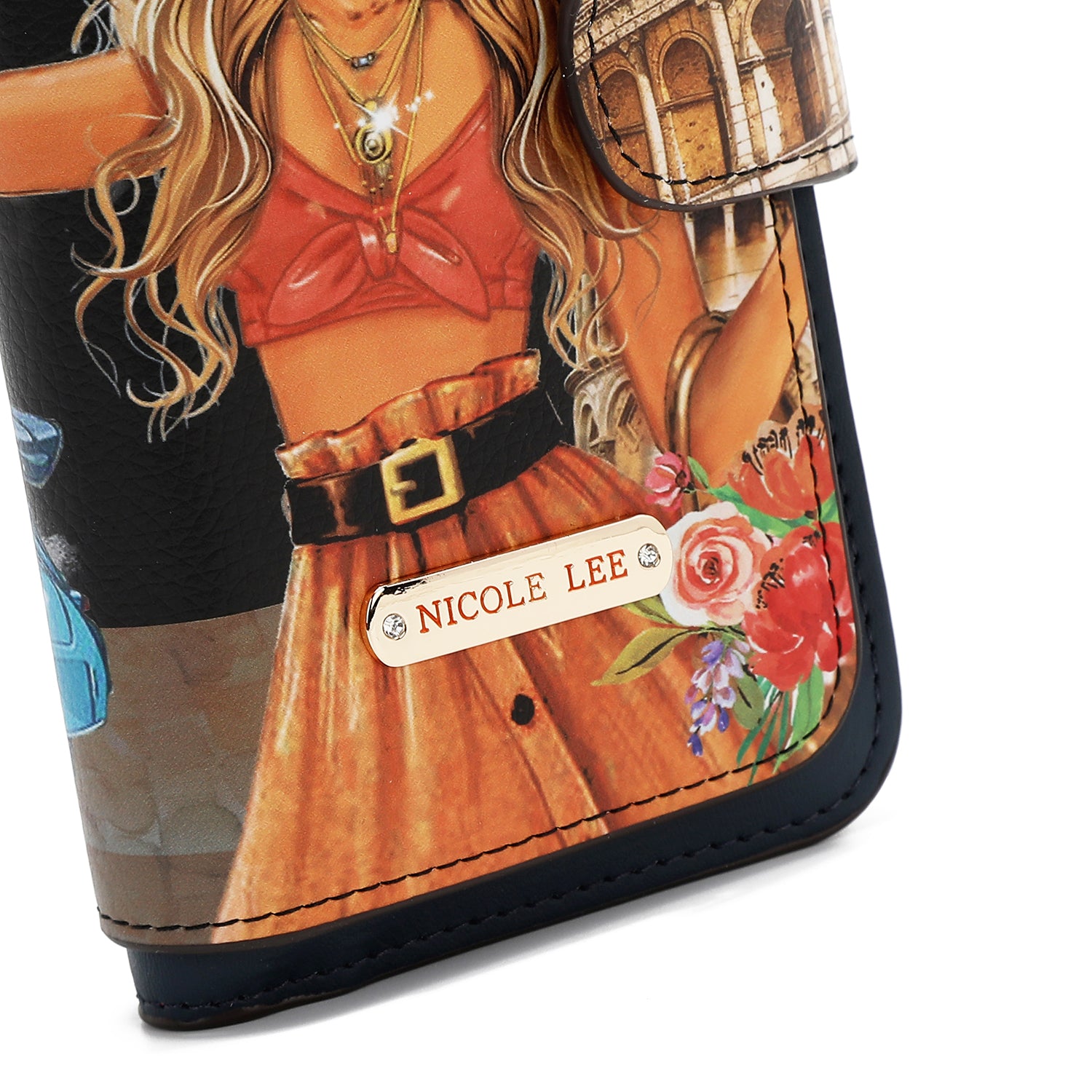 CARTERA PLEGABLE EN CAPAS (MARTHA TRAVELS ITALY)