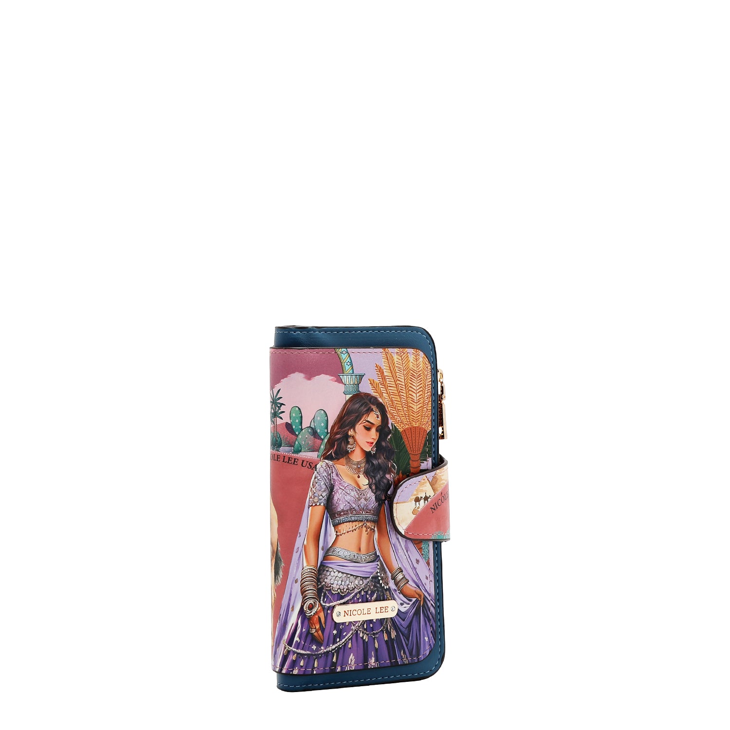 PORTEFEUILLE PLIABLE À COUCHES (<tc>QUEEN CLEOPATRA</tc>)