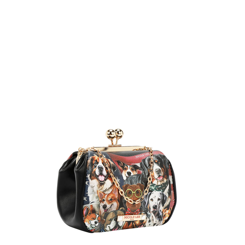 MINI BOLSO CRUZADO CON CIERRE KISS LOCK (BEST SMILE)