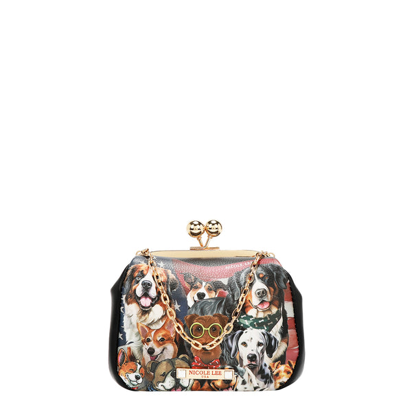 MINI BOLSO CRUZADO CON CIERRE KISS LOCK (BEST SMILE)