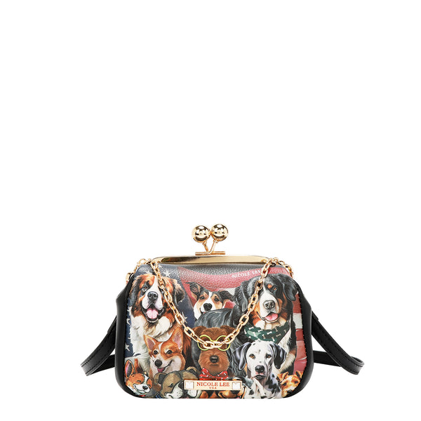 MINI BOLSO CRUZADO CON CIERRE KISS LOCK (BEST SMILE)