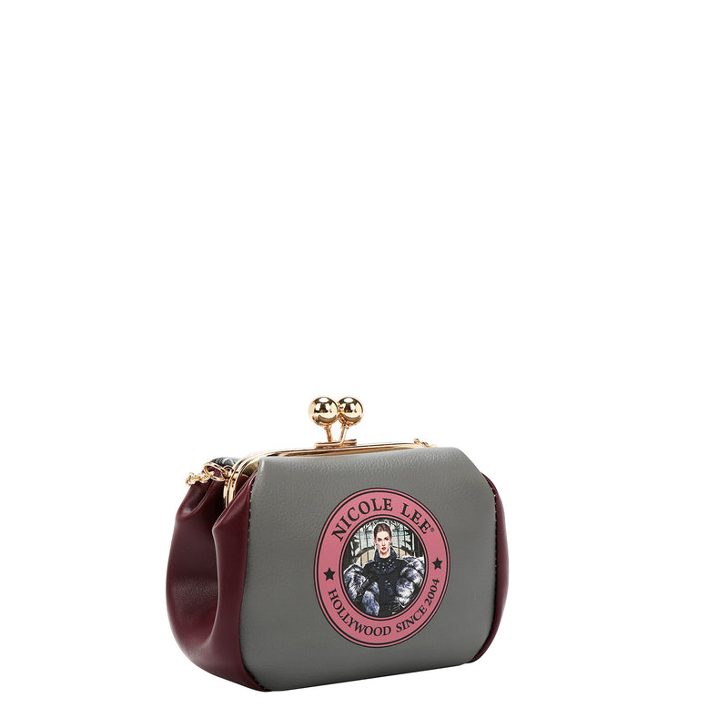 MINI BOLSO CRUZADO CON CIERRE KISS LOCK (MODA SNOWFLAKE)