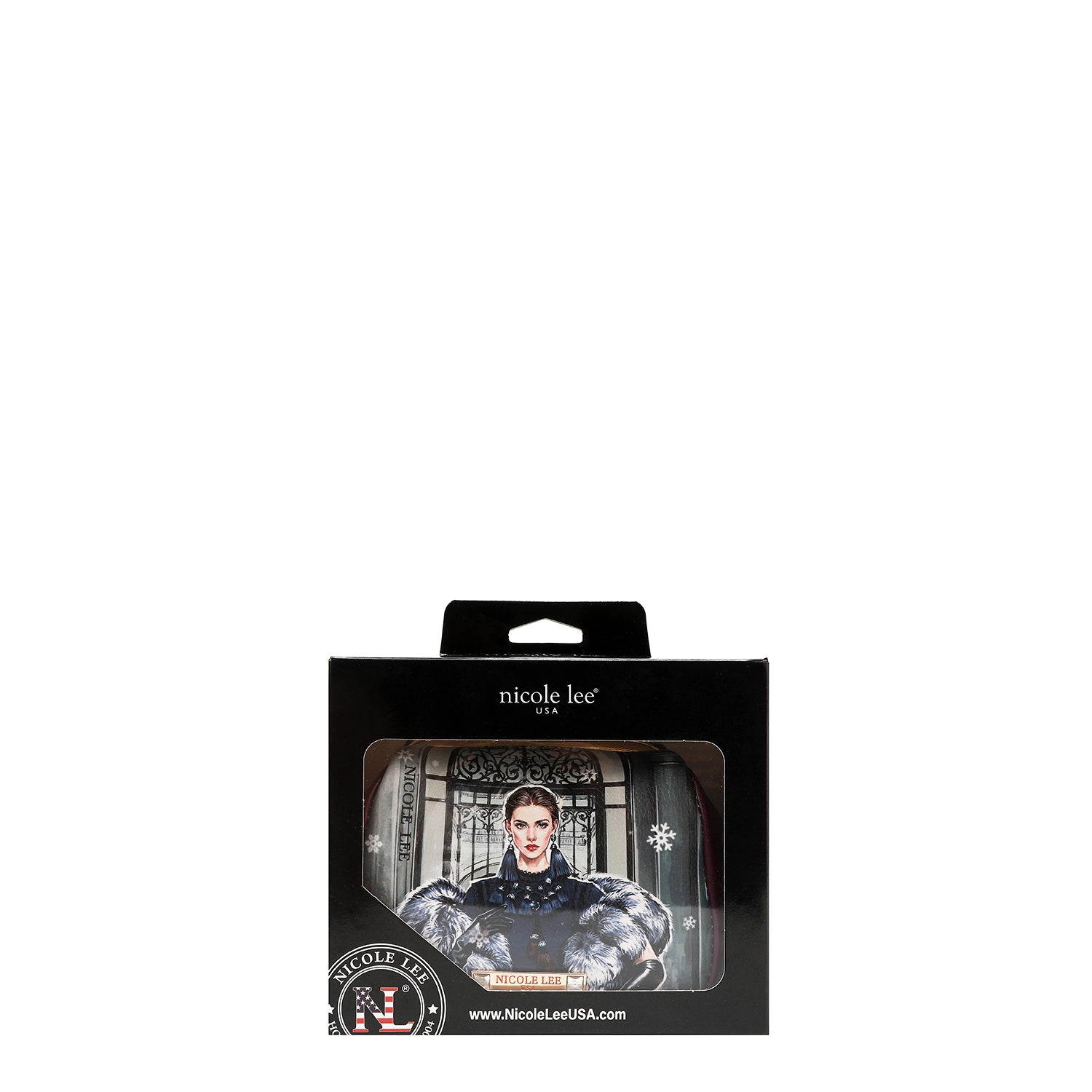 MINI CROSSBODY BAG WITH KISS LOCK CLOSURE (<tc>MODA SNOWFLAKE</tc>)