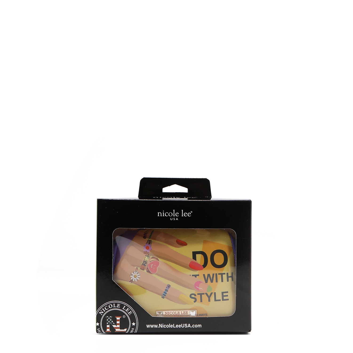 MINI CROSSED BAG WITH KISS LOCK CLOSURE (NAIL POLISH)