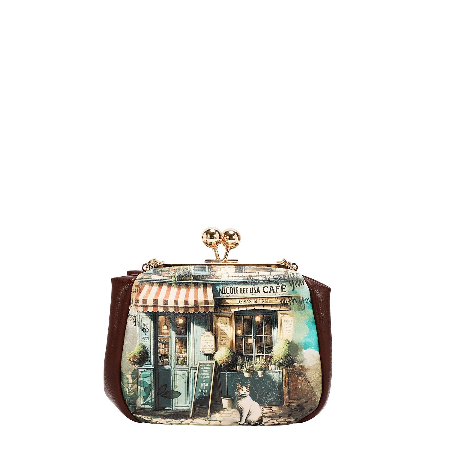 MINI BOLSO CRUZADO CON CIERRE KISS LOCK (VIRTUAL FRIEND)