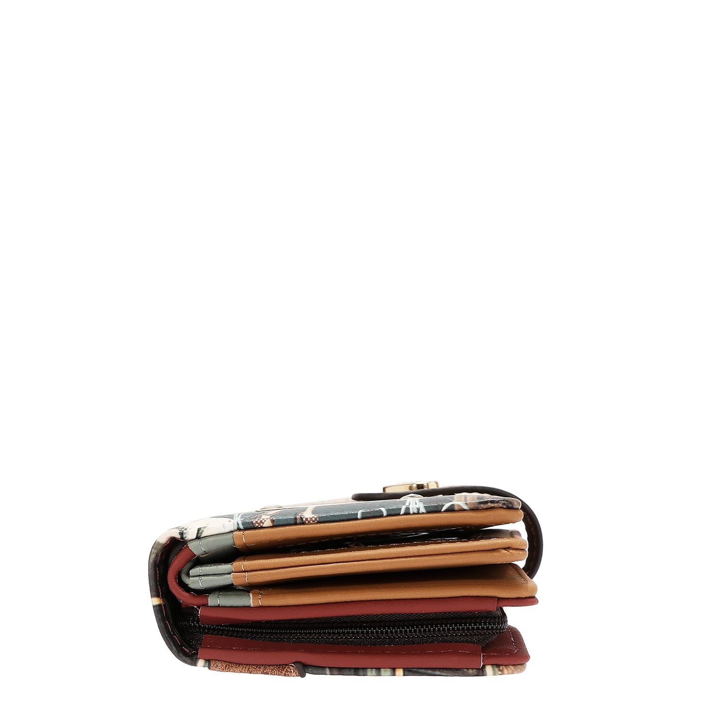 ORGANIZADOR DE BILLETERA COMPACTO CON PESTAÑA A PRESIÓN (VIRTUAL FRIEND)