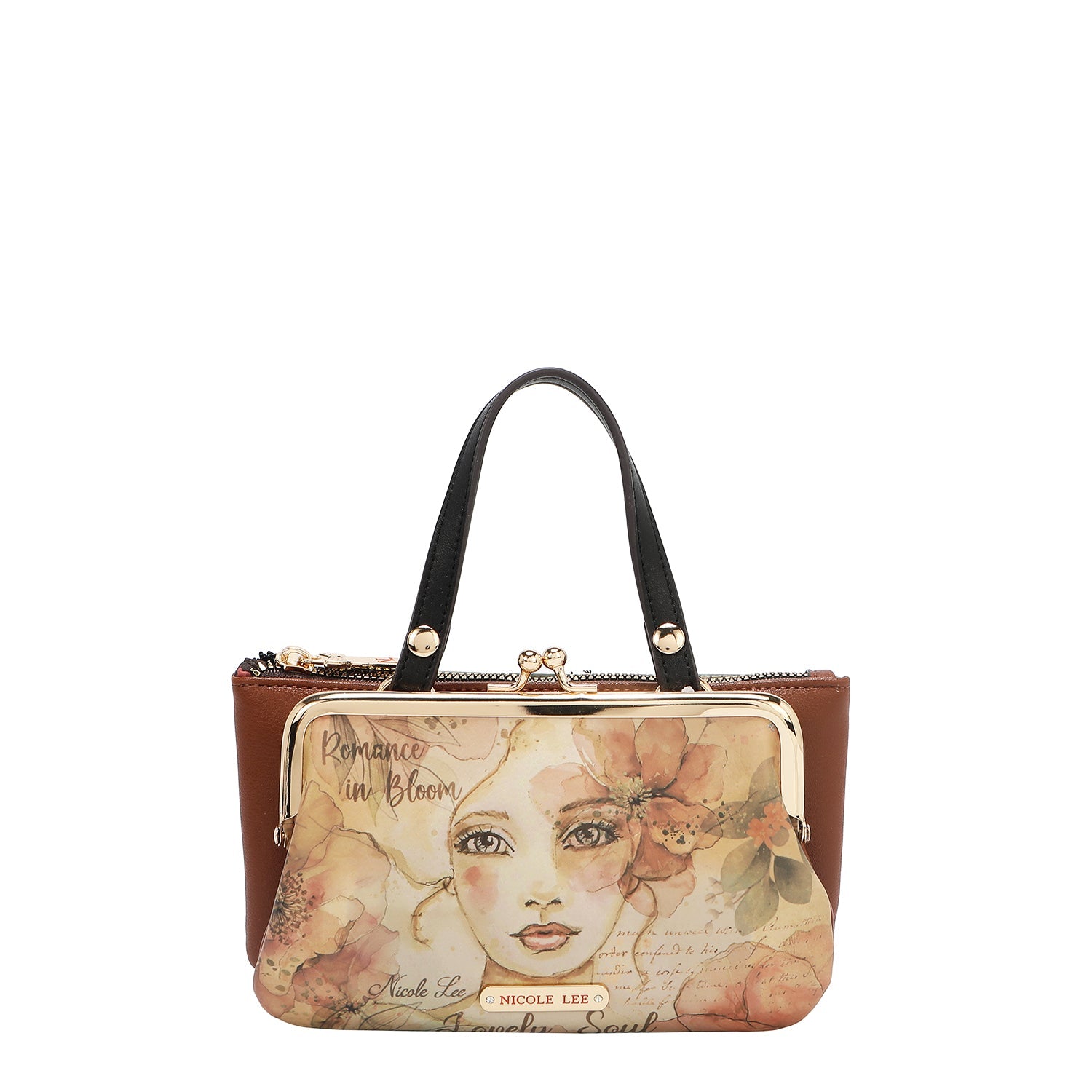 SAC MOYEN AVEC CADRE ET POIGNÉE SUPÉRIEURE (REFLET D'AMOUR)