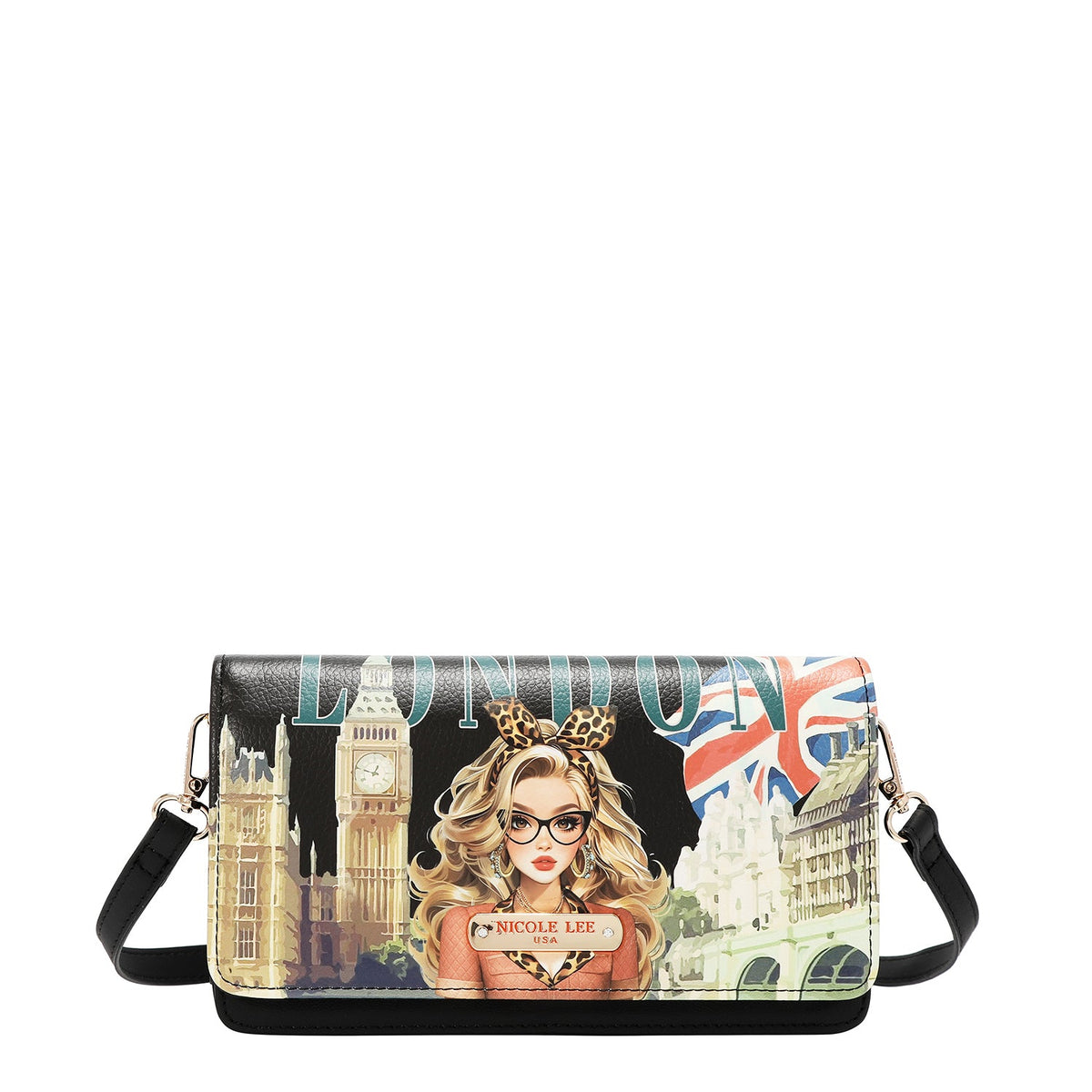 CARTERA/BANDOLERA PARA MOVIL (LONDON EYE BLACK)