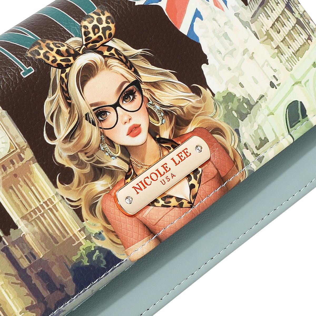 CARTERA/BANDOLERA PARA MOVIL (LONDON EYE-MARRON)