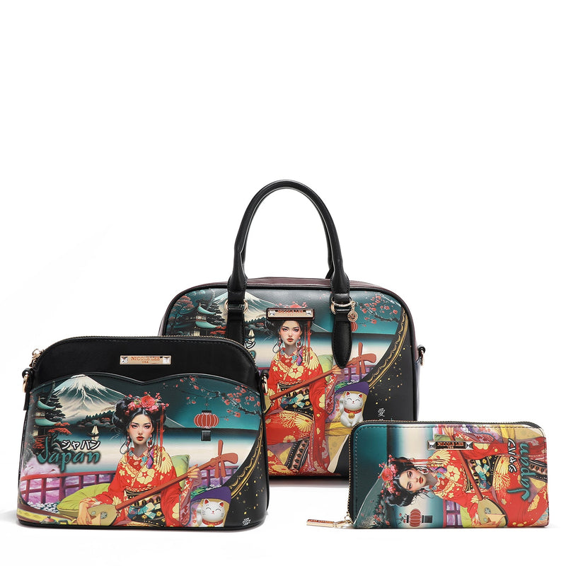 3 PIECE SET (BAG, SHOULDER BAG, WALLET) (<tc>AKIKO LA BELLEZA</tc>)