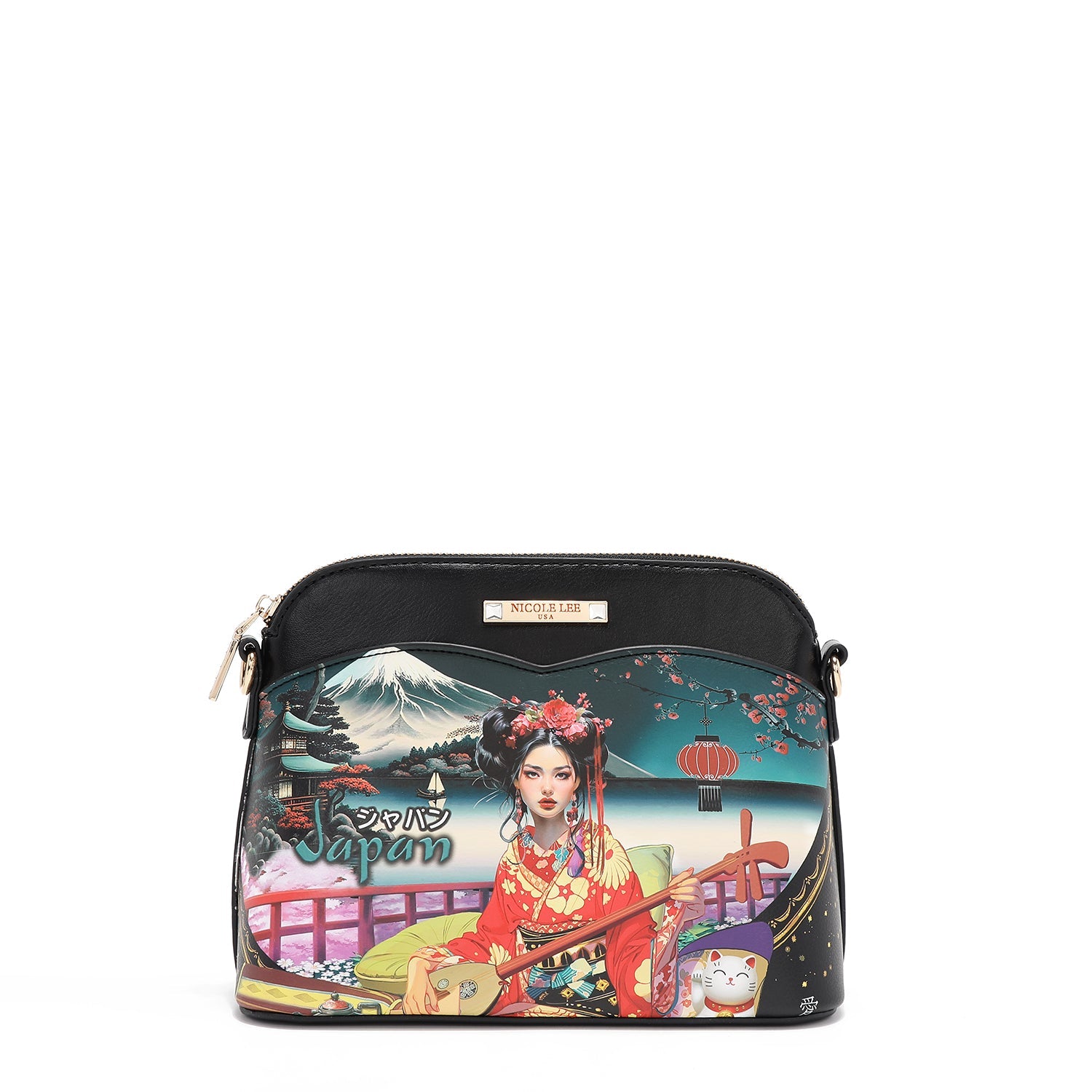 ENSEMBLE 3 PIÈCES (SAC À MAIN, SAC À BANDOULIÈRE, PORTEFEUILLE) (<tc>AKIKO LA BELLEZA</tc>)