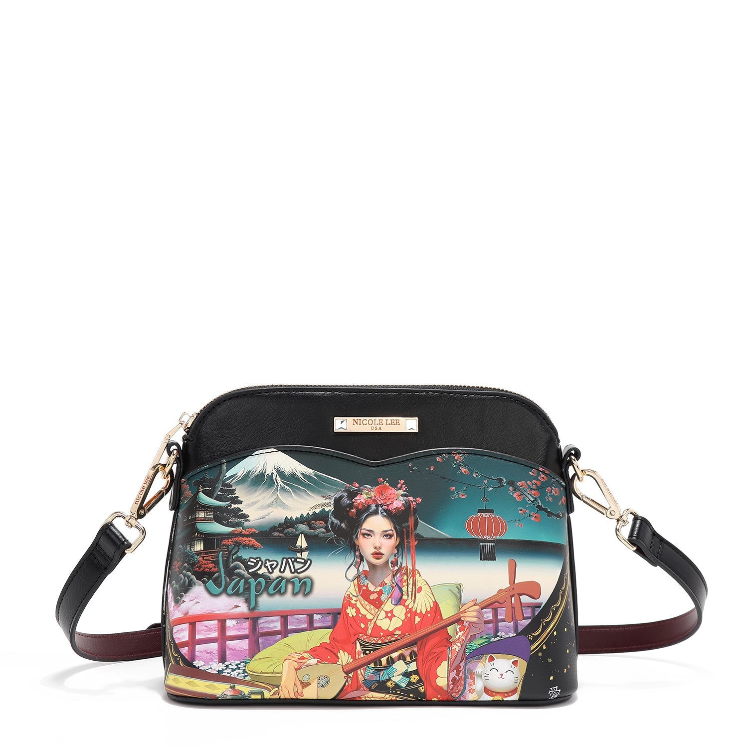 ENSEMBLE 3 PIÈCES (SAC À MAIN, SAC À BANDOULIÈRE, PORTEFEUILLE) (<tc>AKIKO LA BELLEZA</tc>)