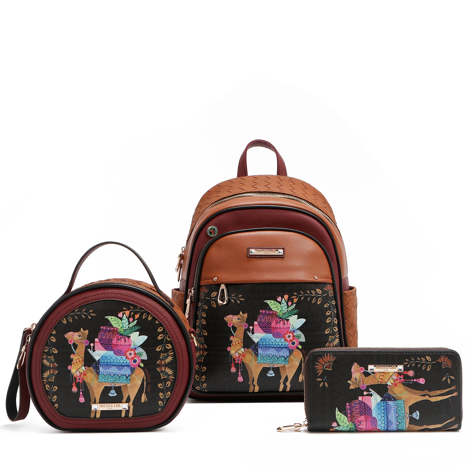 CONJUNTO (MOCHILA, BANDOLERA Y CARTERA) (SAHARA TREASURE)