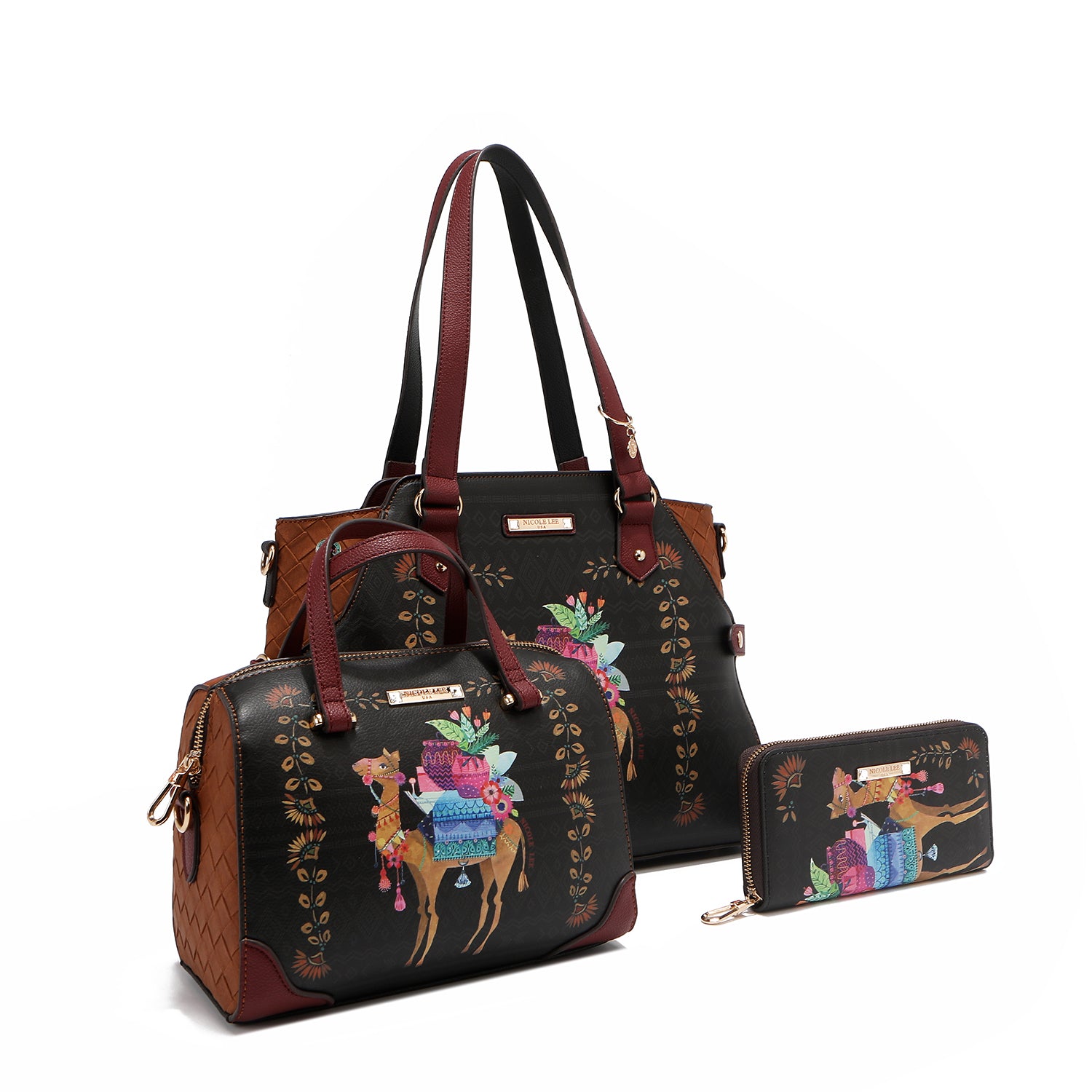 CONJUNTO (BOLSO, BANDOLERA, CARTERA) (SAHARA TREASURE)