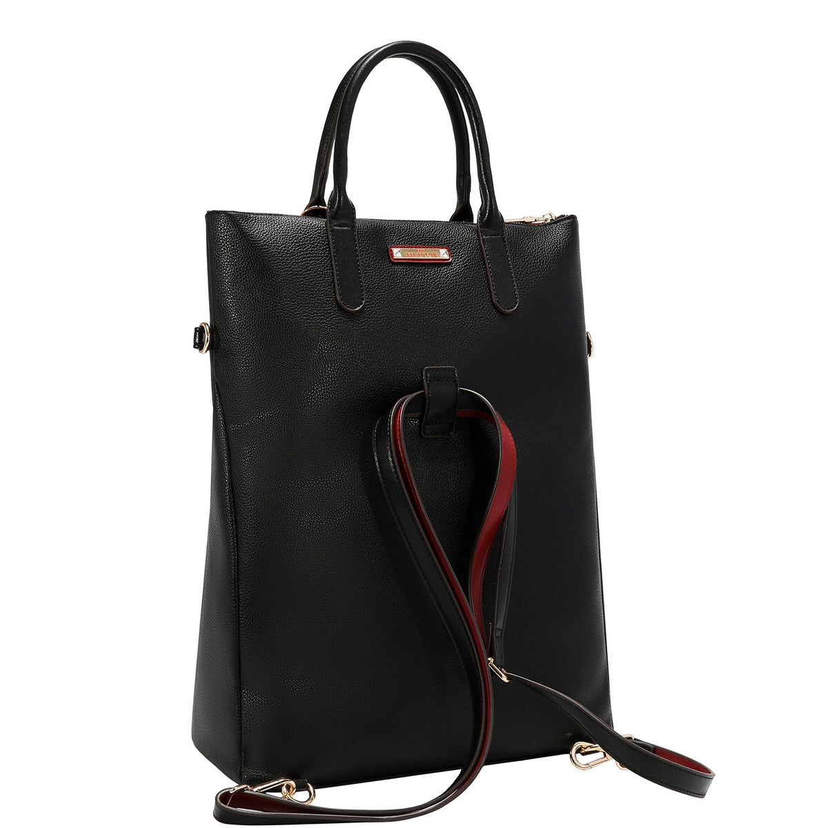 SET DA 5 PEZZI (ZAINO, BORSA A TRACOLLA, BORSA PER AGHI, BORSA E PORTA CARTE) (LONDON EYE - NERO)