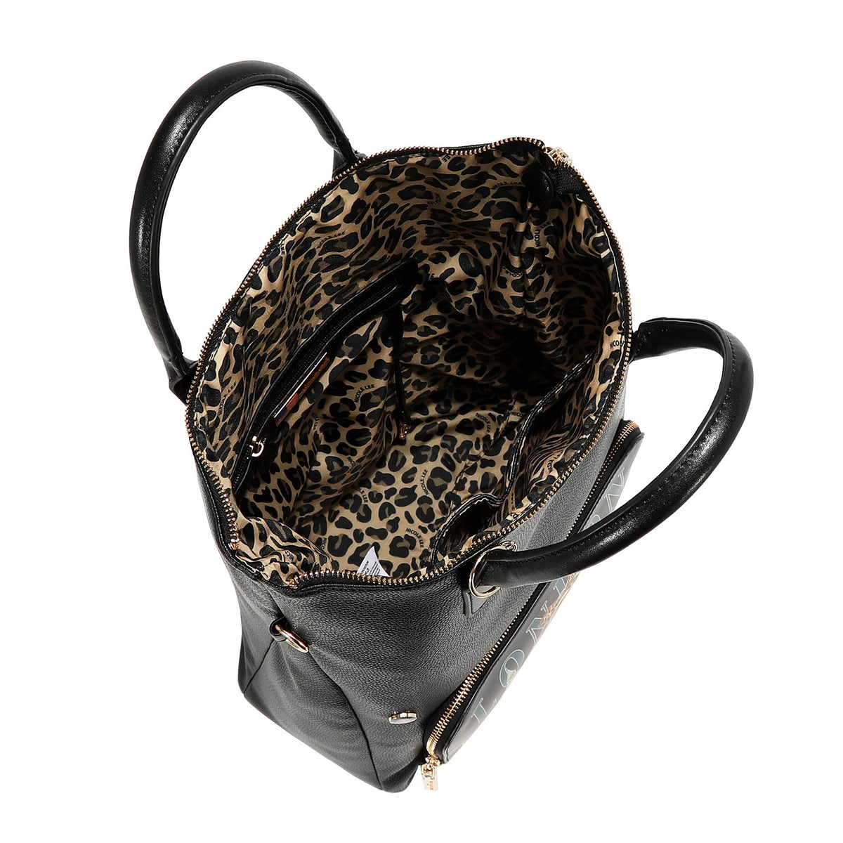 CONJUNTO DE 5 PZ BOLSO CONVERTIBLE A MOCHILA (LONDON EYE-NEGRO)
