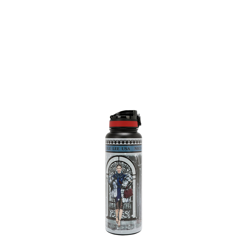 BOTELLA VASO 1.2 L (MODA SNOWFLAKE)