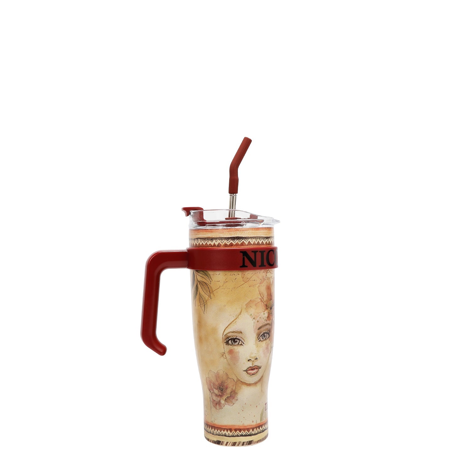 VASO CON ASA 1.2L CON DISEÑO (REFLECTION OF LOVE)