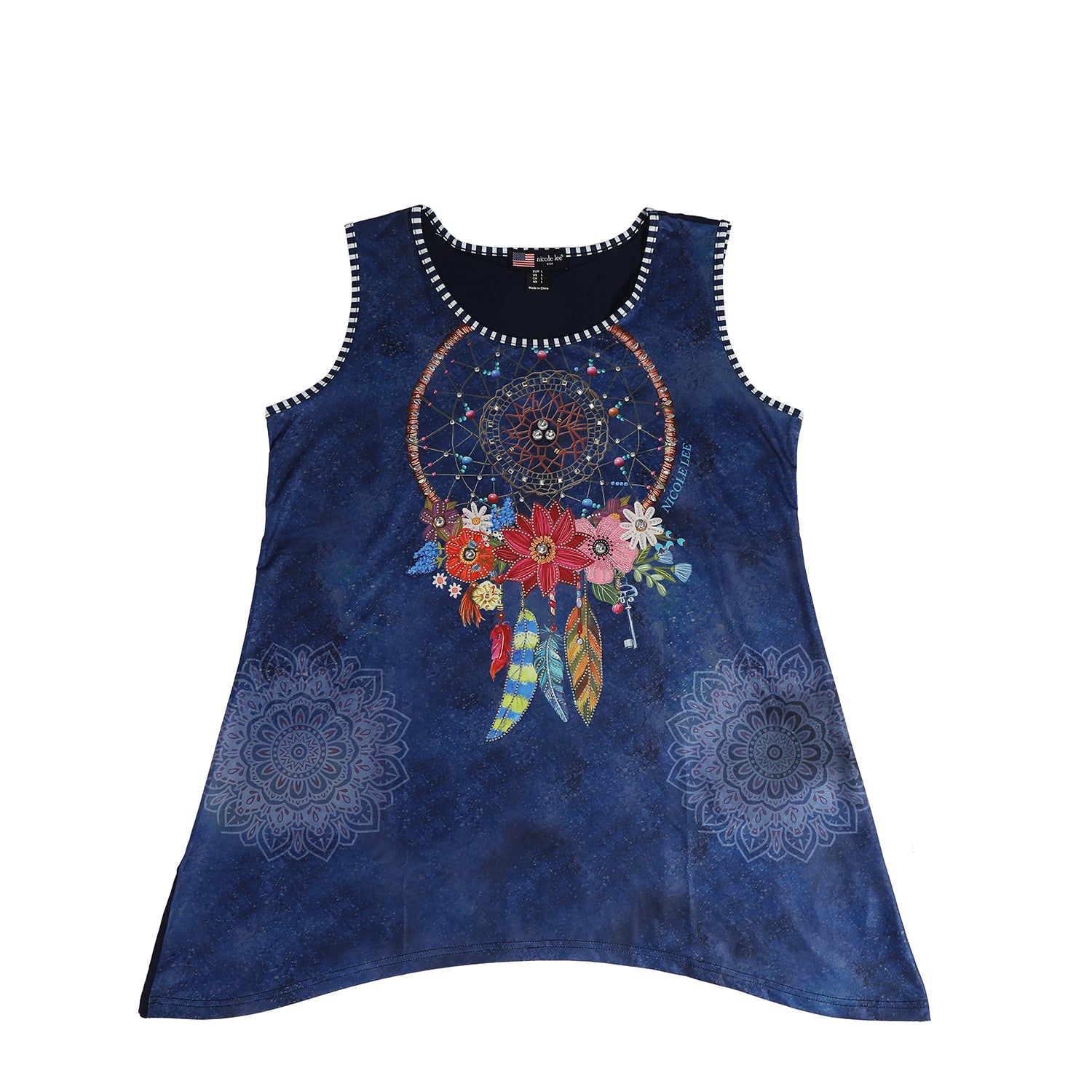 NICOLE LEE TUNICA TOP WITH SPARKLES (<tc>DREAM COMES TRUE</tc>)