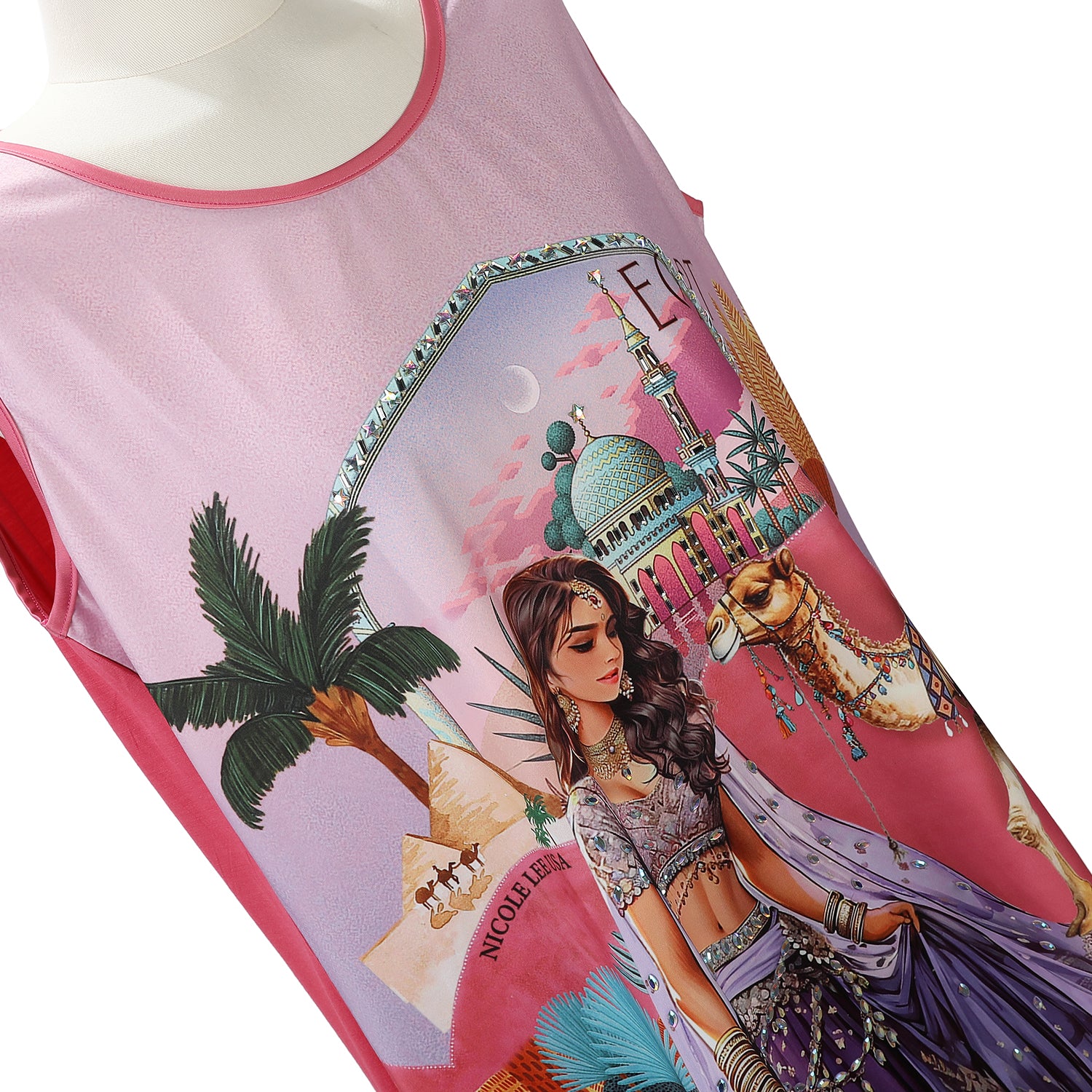 NICOLE LEE TUNICA TOP WITH SPARKLES (<tc>QUEEN CLEOPATRA</tc>)