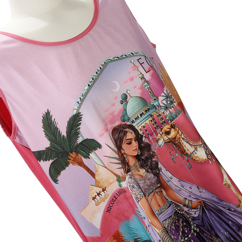 TOP TUNICA NICOLE LEE CON BRILLOS (QUEEN CLEOPATRA)