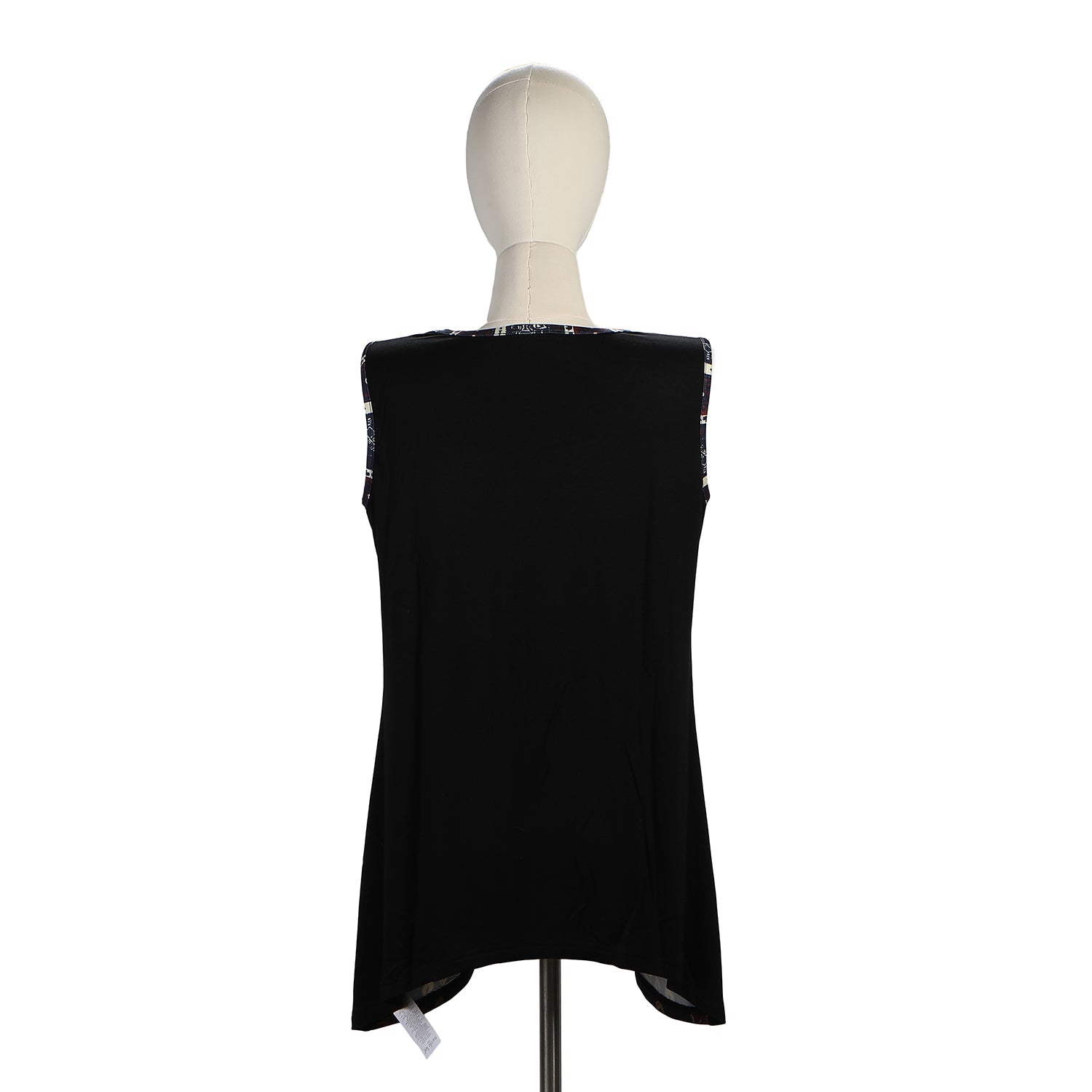 TOP TUNICA NICOLE LEE CON BRILLOS NEGRA (SAHARA TREASURE)