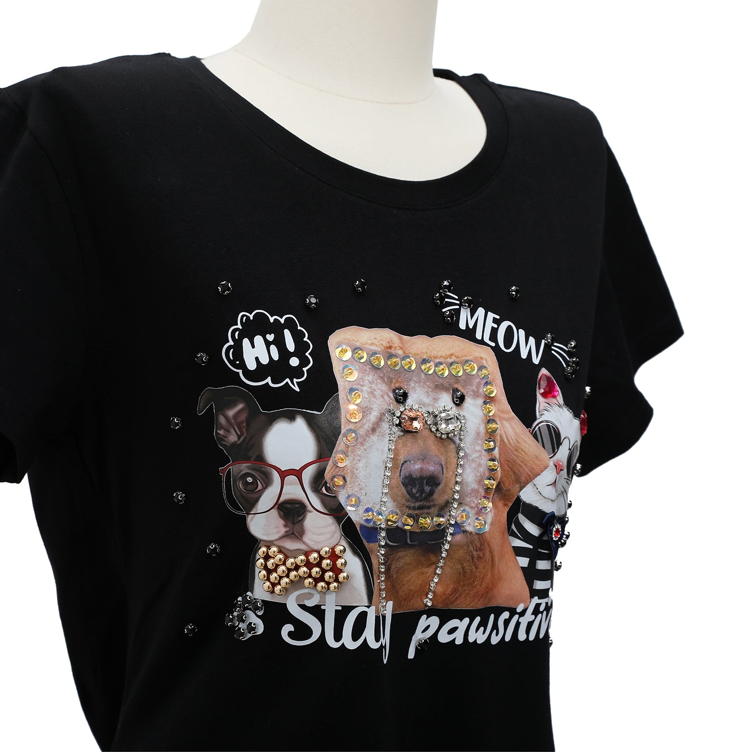 Nicole Lee Fashion T -shirt with shine (Big Brother)