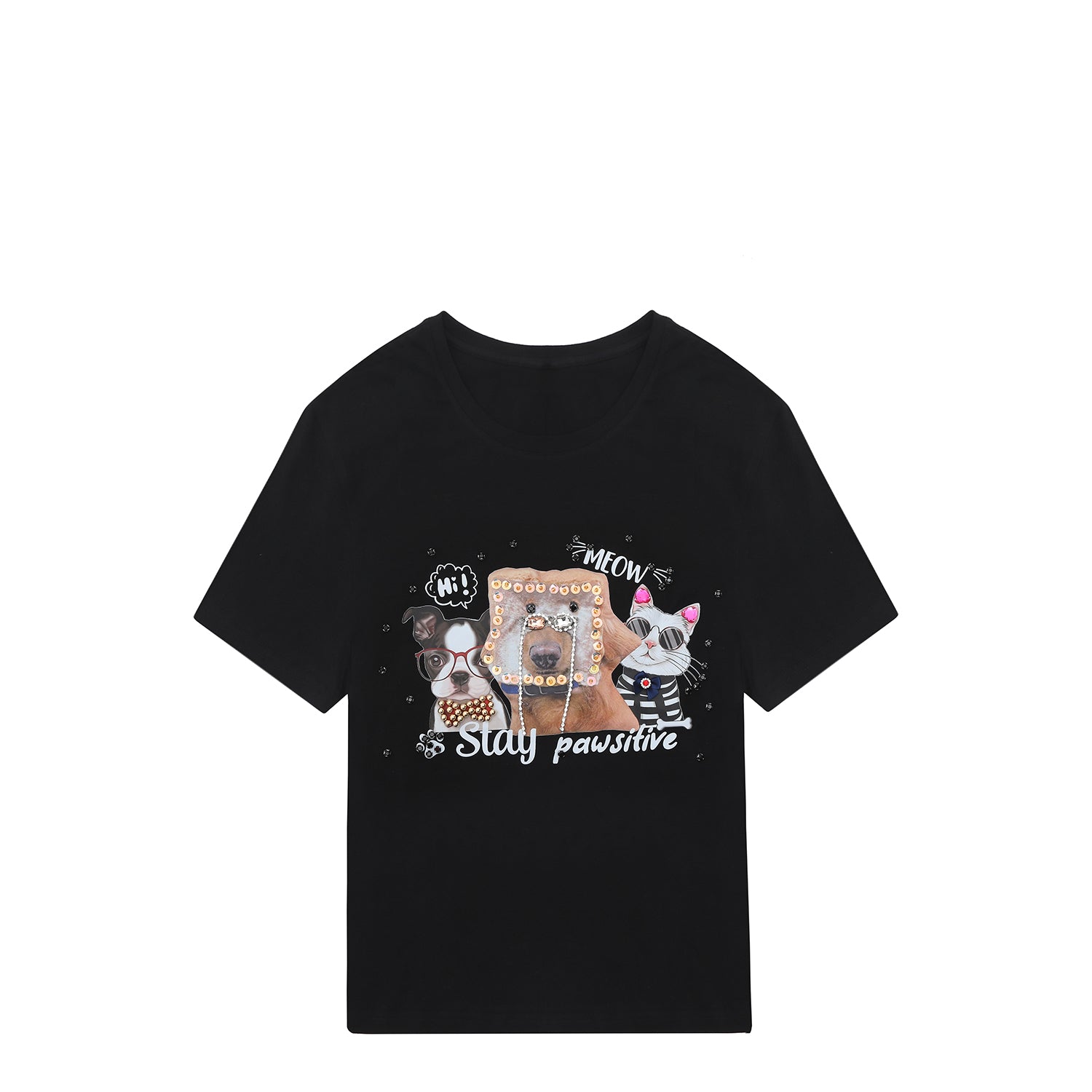 Nicole Lee Fashion T -shirt with shine (Big Brother)