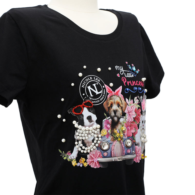 NICOLE LEE FASHION T-SHIRT WITH GLITTER (<tc>FAMILY YEARBOOK</tc>)