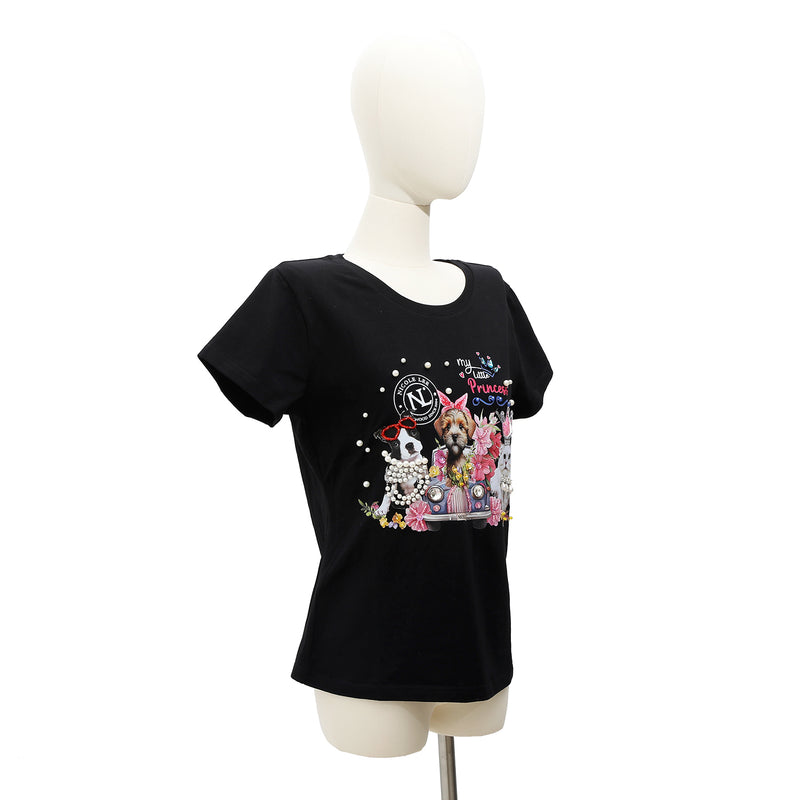 NICOLE LEE FASHION T-SHIRT WITH GLITTER (<tc>FAMILY YEARBOOK</tc>)