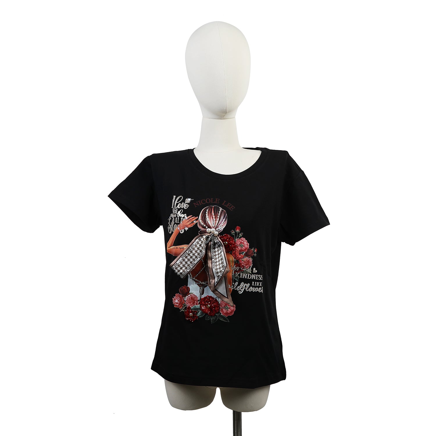 NICOLE LEE FASHION T-SHIRT WITH GLITTER (<tc>BLIND DATE</tc>)