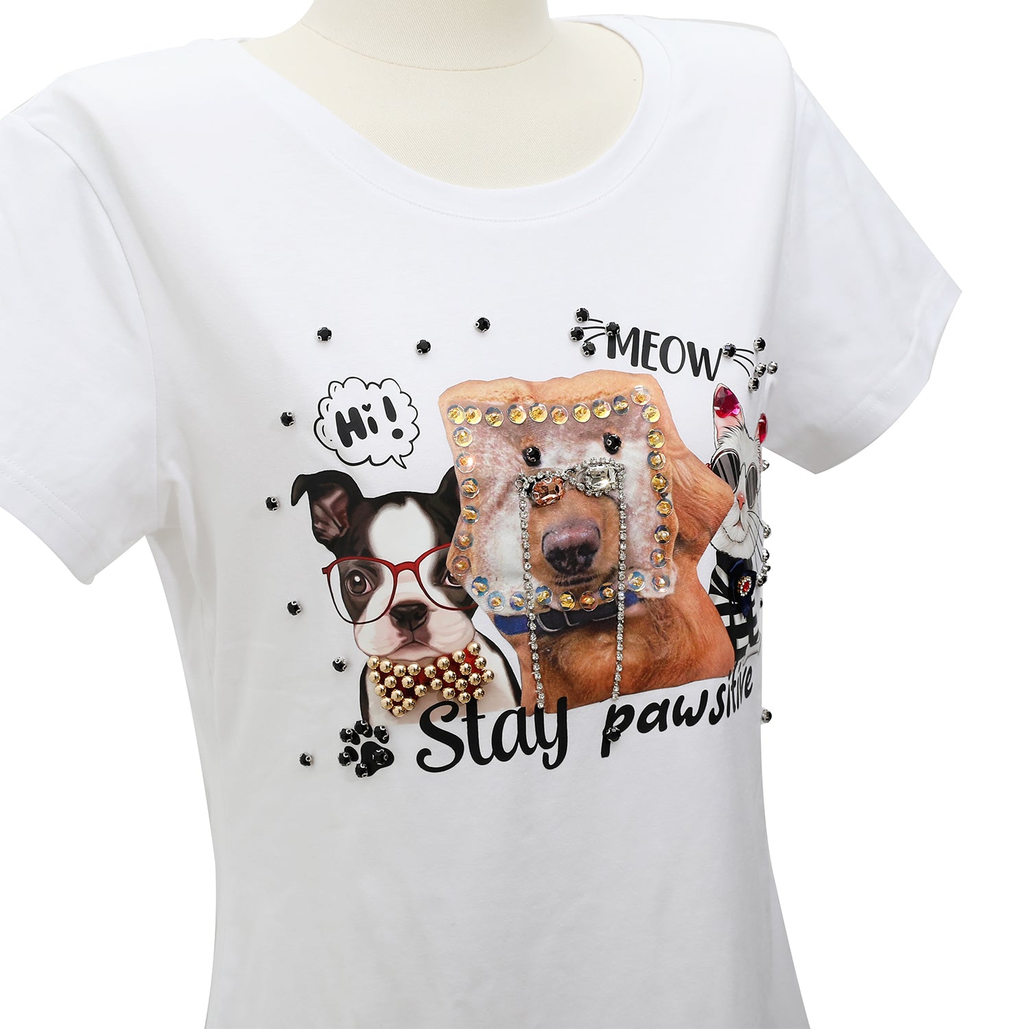 Nicole Lee Fashion T -shirt with shine (Big Brother)