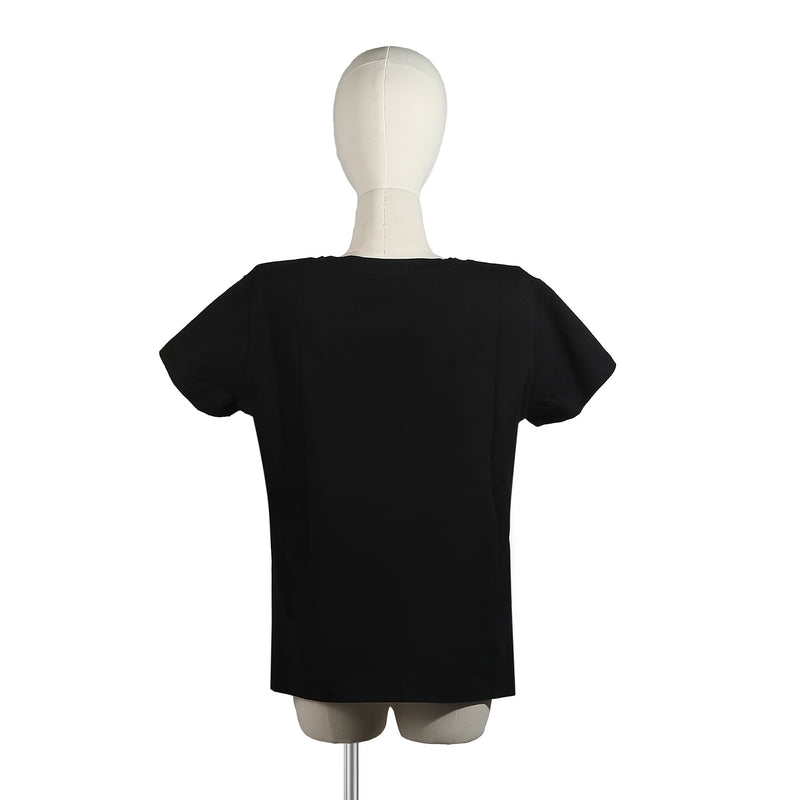 CAMISETA DE MODA CON CUELLO EN V (DREAM COMES TRUE BLANCO)