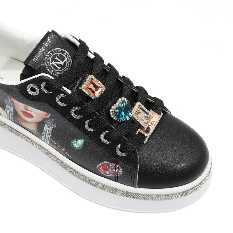 ZAPATILLAS DE MODA CON PEDRERÍA (SAMANTHA LA BELLEZA)