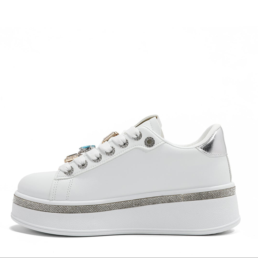 FASHION SNEAKERS WITH RHINESTONE (<tc>VIOLET BLOSSOM</tc>)