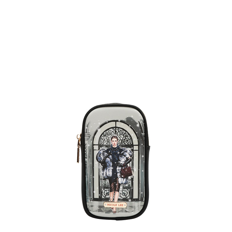 MOCHILA GRANDE DE MODA CON PUERTO DE CARGA USB Y BOLSA (MODA SNOWFLAKE)