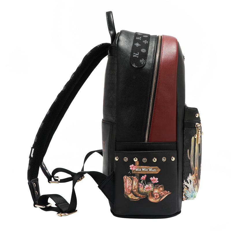 MOCHILA GRANDE DE MODA CON PUERTO DE CARGA USB Y BOLSA (SOFIA MONTANA)